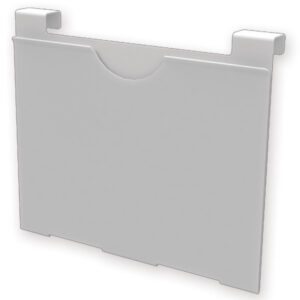 Portacarpetas de Historia Clínica A3 en PVC Blanco 43x32 cm con Gancho Universal para Cama Hospitalaria | GIMA 44821