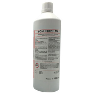 POVI-IODINE 100 Antiséptico de Iodopovidona al 10% – Solución 1000 ml para Lavado y Desinfección de Manos en Centros Sanitarios (GIMA, Ref. 36567)