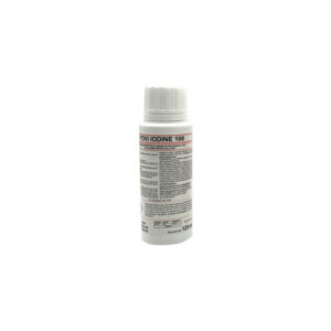 POVI-IODINE 100 Antiséptico Povidona Yodada 10% – 125 ml (Caja de 24 uds) – Biocida para Higiene y Desinfección de Manos | GIMA Ref. 36560