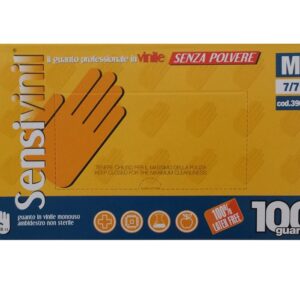 POWDER FREE VINYL GLOVES SIZE M