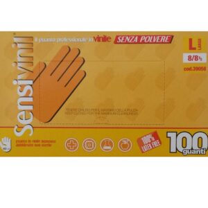 POWDER FREE VYNIL GLOVES SIZE L