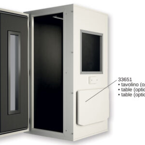 PRO 28 PREMIUM AUDIOMETRIC BOOTH 96x96x197 cm with ventilation and window door