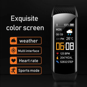 Pulsera de Actividad Fitband GIMA – Health Tracker Inteligente Impermeable IP67 con Frecuencia Cardiaca, SpO2 y Presión Arterial (Ref. 27234)