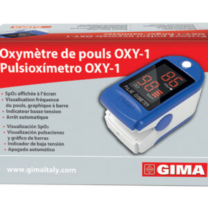 Pulsioxímetro de dedo GIMA OXY-1 – Monitor de SpO2 y frecuencia de pulso (PR) con pantalla LED (Ref. 35071)