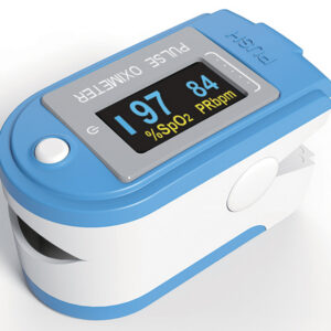 Pulsioxímetro de dedo GIMA OXY-9 con Bluetooth – Monitor de SpO2 y frecuencia de pulso (PR) con almacenamiento de 1000 registros y App PHMS · Ref. 35078