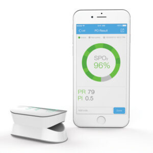 Pulsioxímetro de Dedo iHealth Air Inalámbrico con Bluetooth 4.0 – Monitor de SpO2, Frecuencia de Pulso e Índice de Perfusión (Ref. 23525)
