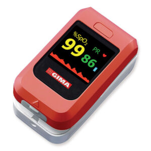 Pulsioxímetro de Dedo OXY-10 GIMA con Bluetooth – Monitor de SpO2 y Frecuencia de Pulso con Pantalla OLED (Adulto, Pediátrico y Neonatal) · Ref. 35095