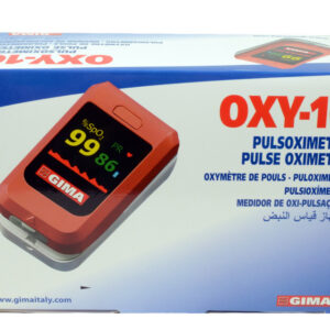 Pulsioxímetro de Dedo OXY-10 GIMA con Bluetooth – Monitor de SpO2 y Frecuencia de Pulso con Pantalla OLED (Adulto, Pediátrico y Neonatal) · Ref. 35095