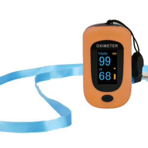 Pulsioxímetro de dedo OXY-4 GIMA – Monitor de SpO2, frecuencia de pulso e índice de perfusión (PI) con pantalla orientable en 4 direcciones y alarma (Ref. GIMA 35091, azul)