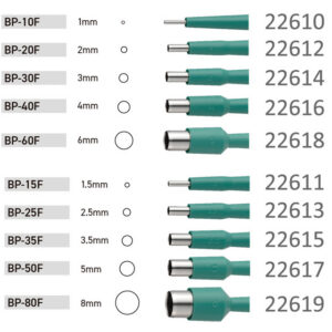 Punch de Biopsia Cutánea Ø 1 mm Desechable – GIMA Línea KAI (Japón), Caja de 20 uds. (Ref. GM22610)