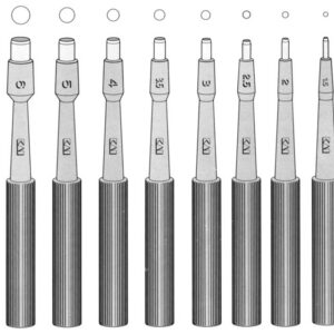 Punch de Biopsia Cutánea Ø 1 mm Desechable – GIMA Línea KAI (Japón), Caja de 20 uds. (Ref. GM22610)
