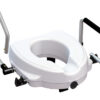 RAISED TOILET SEAT with reclining armrest - height 12,5 cm