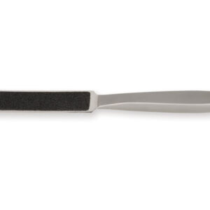 Raspa de doble cara GIMA en acero inoxidable con mango metálico – 21,5 cm – Ref. 39790
