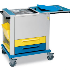RECORD HOLDERS TROLLEY - sliding top