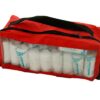 RED BIG POUCH WITH HANDLE
