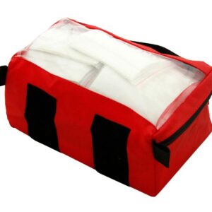 RED POUCH WITH HANDLE