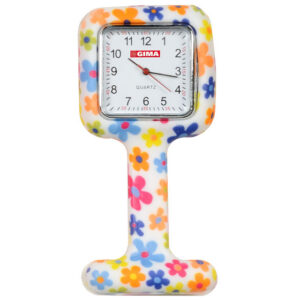 Reloj de Enfermería de Silicona con Pinza de Seguridad – Formato Cuadrado, 35 mm (Ref. GM20460-F) | GIMA