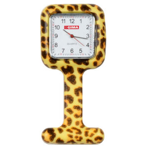 Reloj de Enfermería de Silicona con Pinza de Seguridad – Formato Cuadrado, 35 mm (Ref. GM20460-F) | GIMA