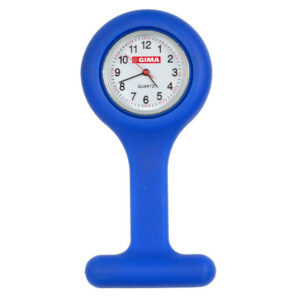 Reloj de Enfermería de Silicona Redondo con Imperdible – Cronómetro de Pulso, Frecuencia y Tiempos de Esterilización – Marca GIMA | Ref. GM20400-F