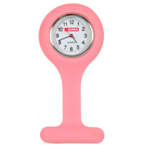 Reloj de Enfermería de Silicona Redondo con Imperdible – Cronómetro de Pulso, Frecuencia y Tiempos de Esterilización – Marca GIMA | Ref. GM20400-F