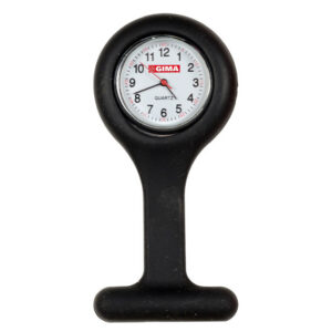 Reloj de Enfermería de Silicona Redondo con Imperdible – Cronómetro de Pulso, Frecuencia y Tiempos de Esterilización – Marca GIMA | Ref. GM20400-F