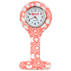 Reloj de Enfermería de Silicona Redondo con Imperdible – Cronómetro de Pulso, Frecuencia y Tiempos de Esterilización – Marca GIMA | Ref. GM20400-F