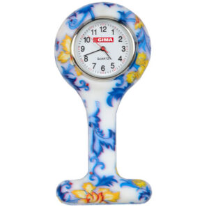 Reloj de Enfermería de Silicona Redondo con Imperdible – Cronómetro de Pulso, Frecuencia y Tiempos de Esterilización – Marca GIMA | Ref. GM20400-F
