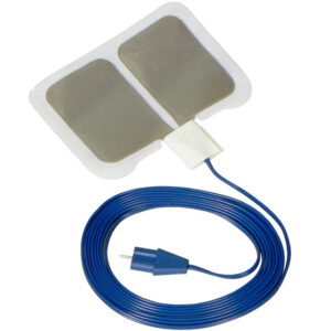 REM SINGLE USE NON WOVEN GROUND PADS WITH SOLID GEL - 3 m cable - Valleylab type - adult