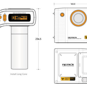 REMEX T-100 · Cámara de rayos X digital portátil para radiografía dental, pediátrica y veterinaria (Ref. 32010)