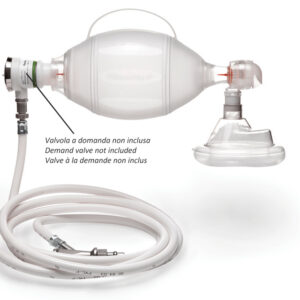 Resucitador Manual AMBU SPUR II Monopaciente – Adulto, Pediátrico e Infantil con Mascarilla y Reservorio (Refs. GM34234 a GM34237)
