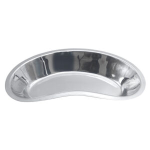 Riñonera anatómica de acero inoxidable AISI 202, alta, 500 ml – Ø 200 mm | GIMA 37865