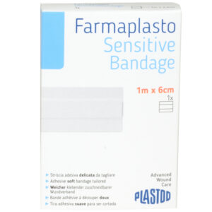 Rollo de apósito adhesivo extensible 1 m x 6 cm con compresa central absorbente – GIMA (Ref. 34855) | Curas y esparadrapos