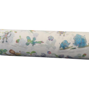 Rollo de Papel de Camilla Pediátrico GIMA, Microgofrado 2 Capas con Decoración, 50 cm x 46 m – Caja de 9 Rollos con 5 Motivos (Ref. 27423)