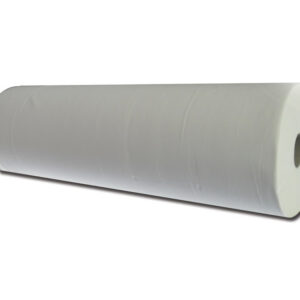 Rollo de Papel para Camilla GIMA Microgofrado Pegado, 2 Capas, Blanco – 80 m x 59 cm, Perforación 190 cm (Ref. GM27419-F)