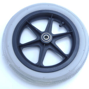 Rueda trasera de repuesto para silla de ruedas QUEEN Aluminium GIMA 43250 – Ref. GM43252-F