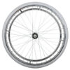 Rueda trasera neumática de repuesto GIMA (Ref. 43277) para silla de ruedas Oxford – Ø 61 cm (24") con aro de empuje cromado