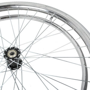 Rueda trasera sólida de poliuretano (PU) para silla de ruedas GIMA – Recambio Ref. 43278 (compatible 43274-5)