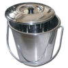 S/S BUCKET WITH COVER - 12 l