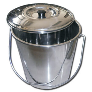 S/S BUCKET WITH COVER - 12 l