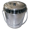 S/S BUCKET WITH COVER - 15 l