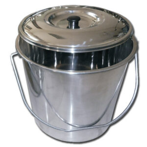S/S BUCKET WITH COVER - 15 l