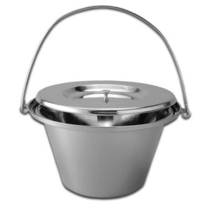S/S COMMODE BUCKET WITH COVER - 5 l