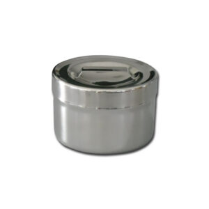 S/S DRESSING JAR 0.5 l with lid - diam.106x66 mm