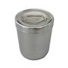 S/S DRESSING JAR 1 l with lid - diam.103x128 mm
