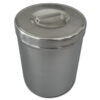 S/S DRESSING JAR 2 l with lid - diam.127x162 mm