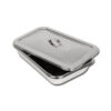 S/S INSTRUM. TRAY WITH LID - 264x172x47 mm