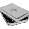 S/S INSTRUM. TRAY WITH LID - 355x254X50 mm