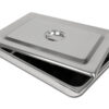 S/S INSTRUM. TRAY WITH LID - 440x320X64 mm