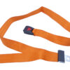 SAFETY BELT 1 piece - polyester orange - metal buckle