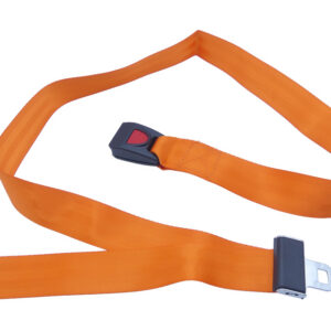 SAFETY BELT 1 piece - polyester orange - metal buckle